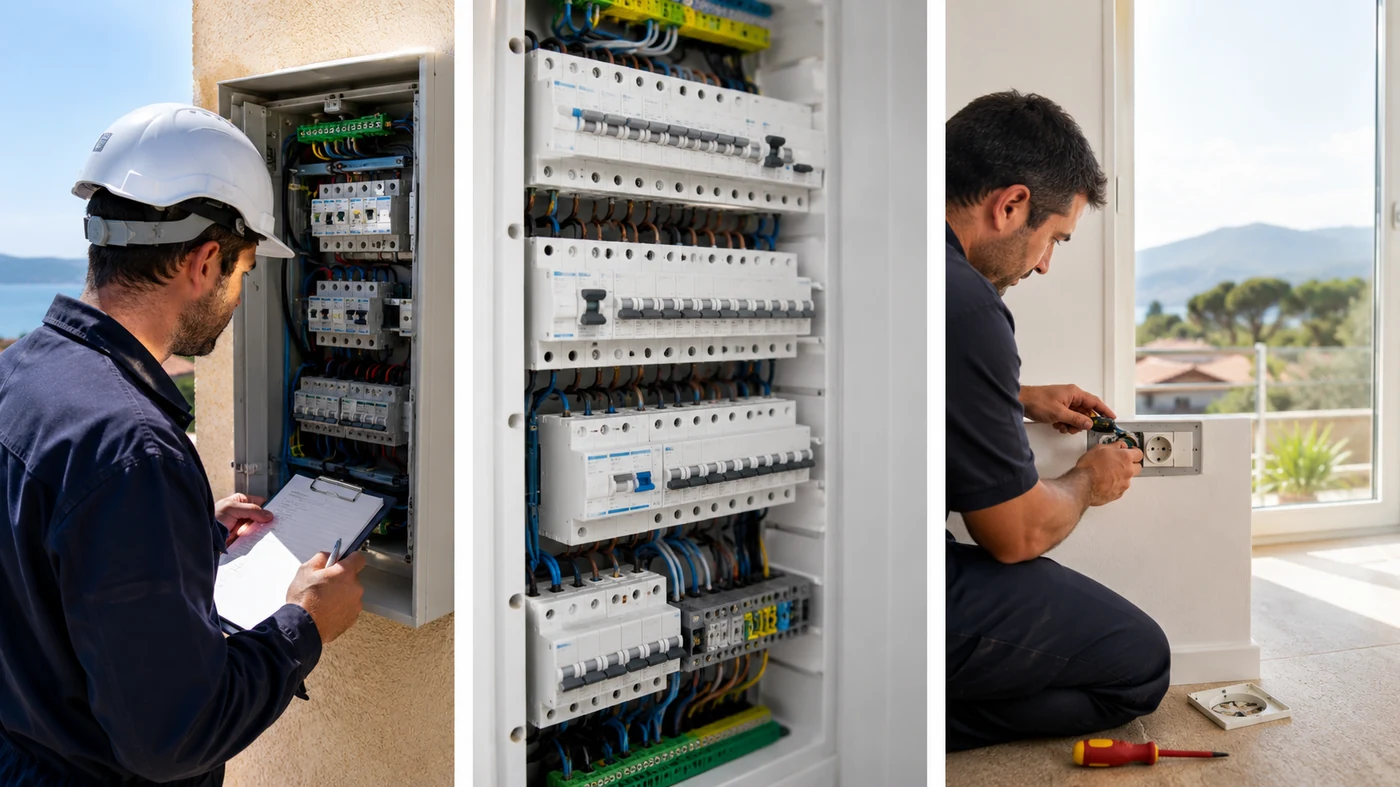 Électricien sur le Var pour tableau électrique, sécurité, protections et mise aux normes