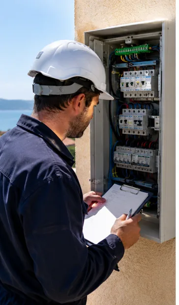 Mise aux normes électrique dans le Var avec contrôle du tableau et des protections