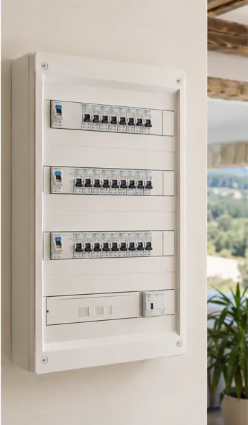 Tableau électrique moderne après remplacement dans le Var